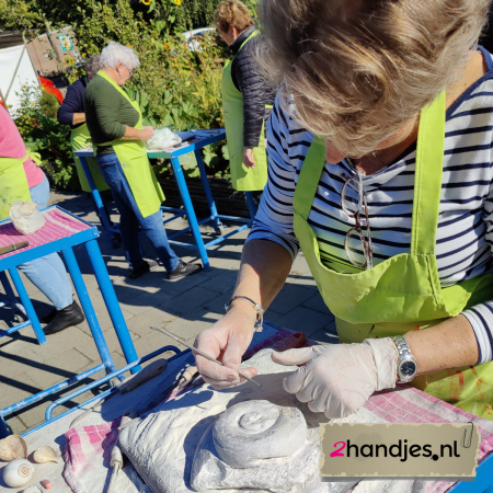 speksteen bewerken workshop beeldhouwen